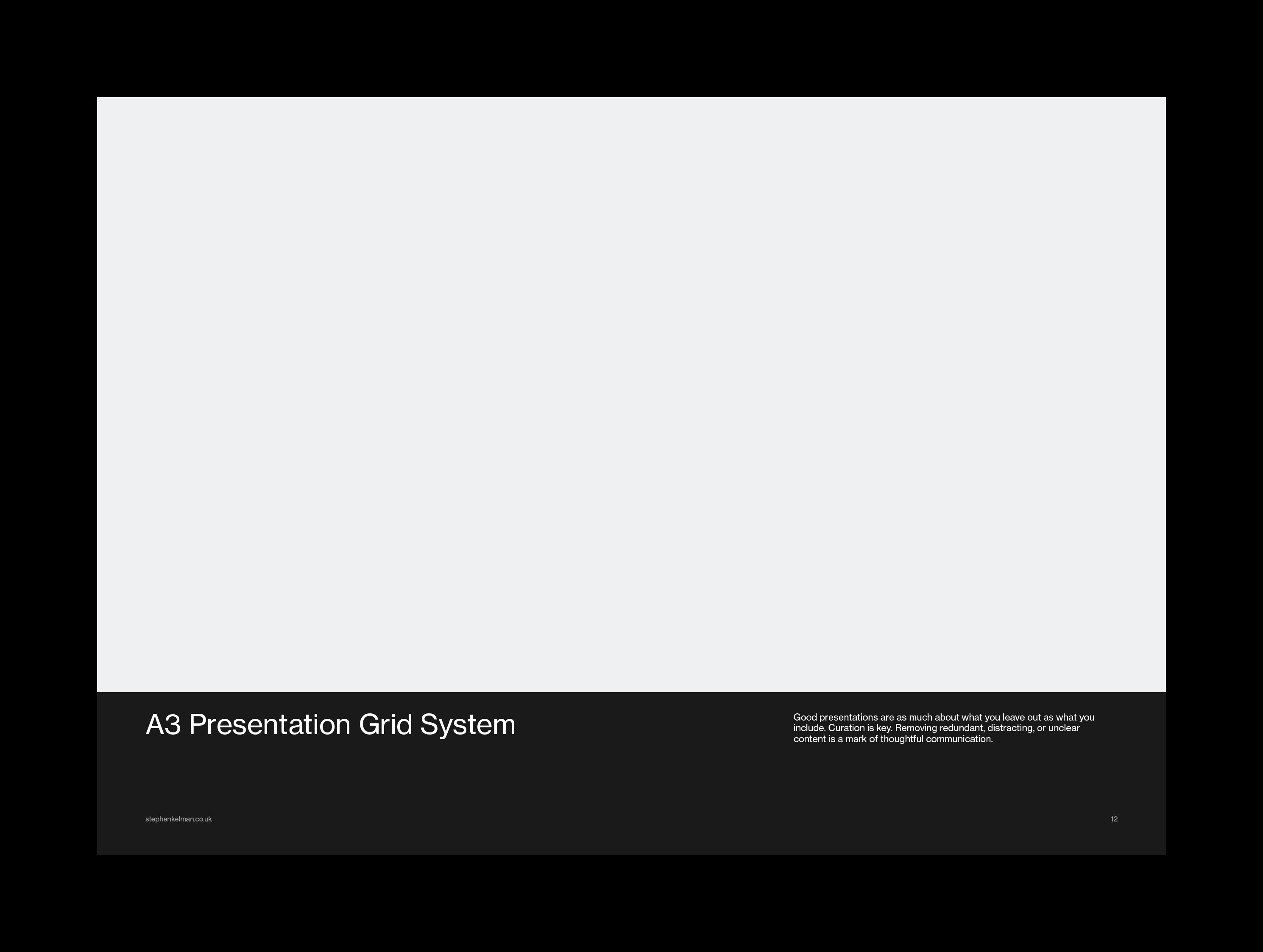 Full-width image over a black footer band carrying the title and a curation note