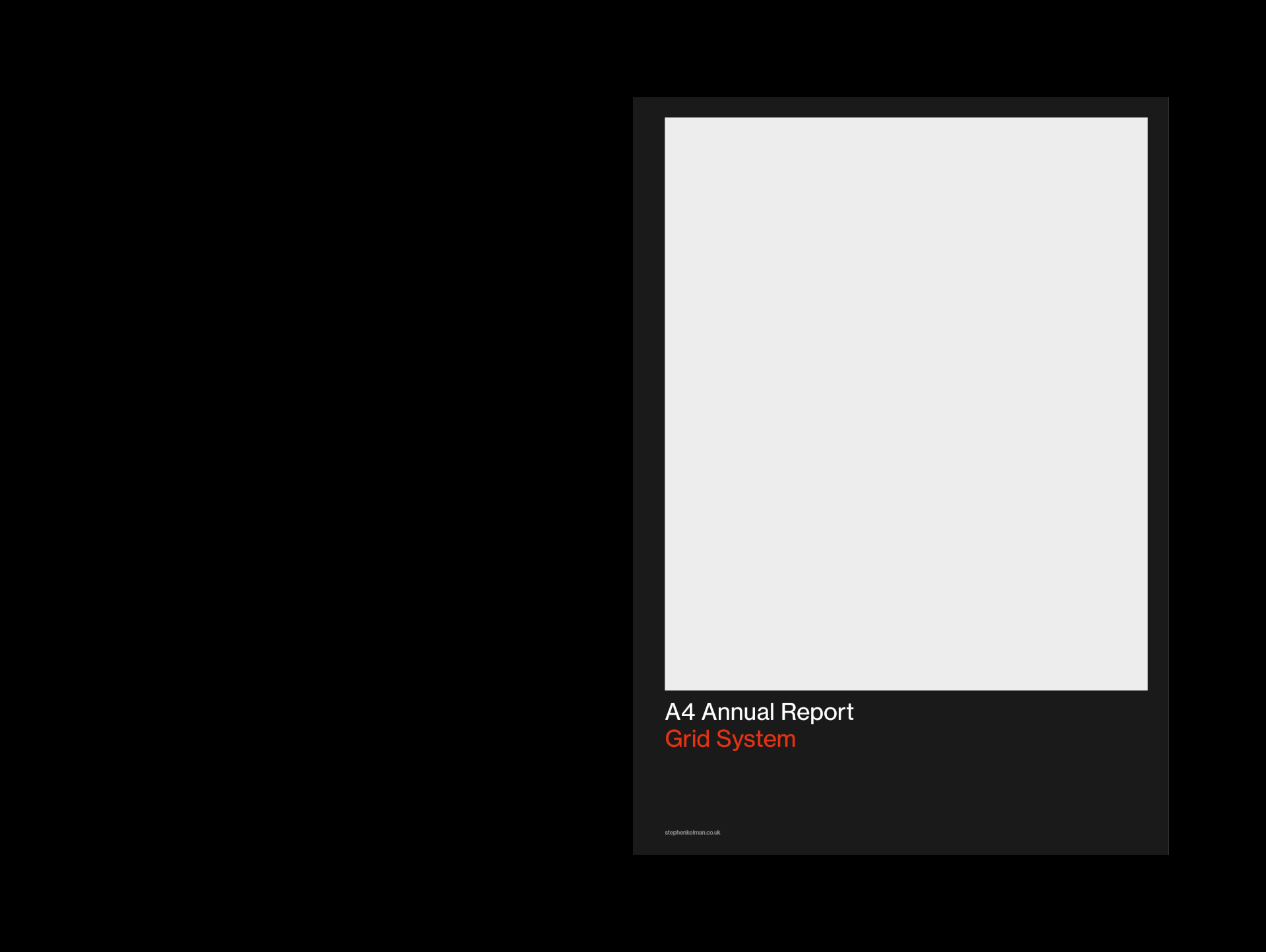 A4 Annual Report Grid System for InDesign | Cover design options