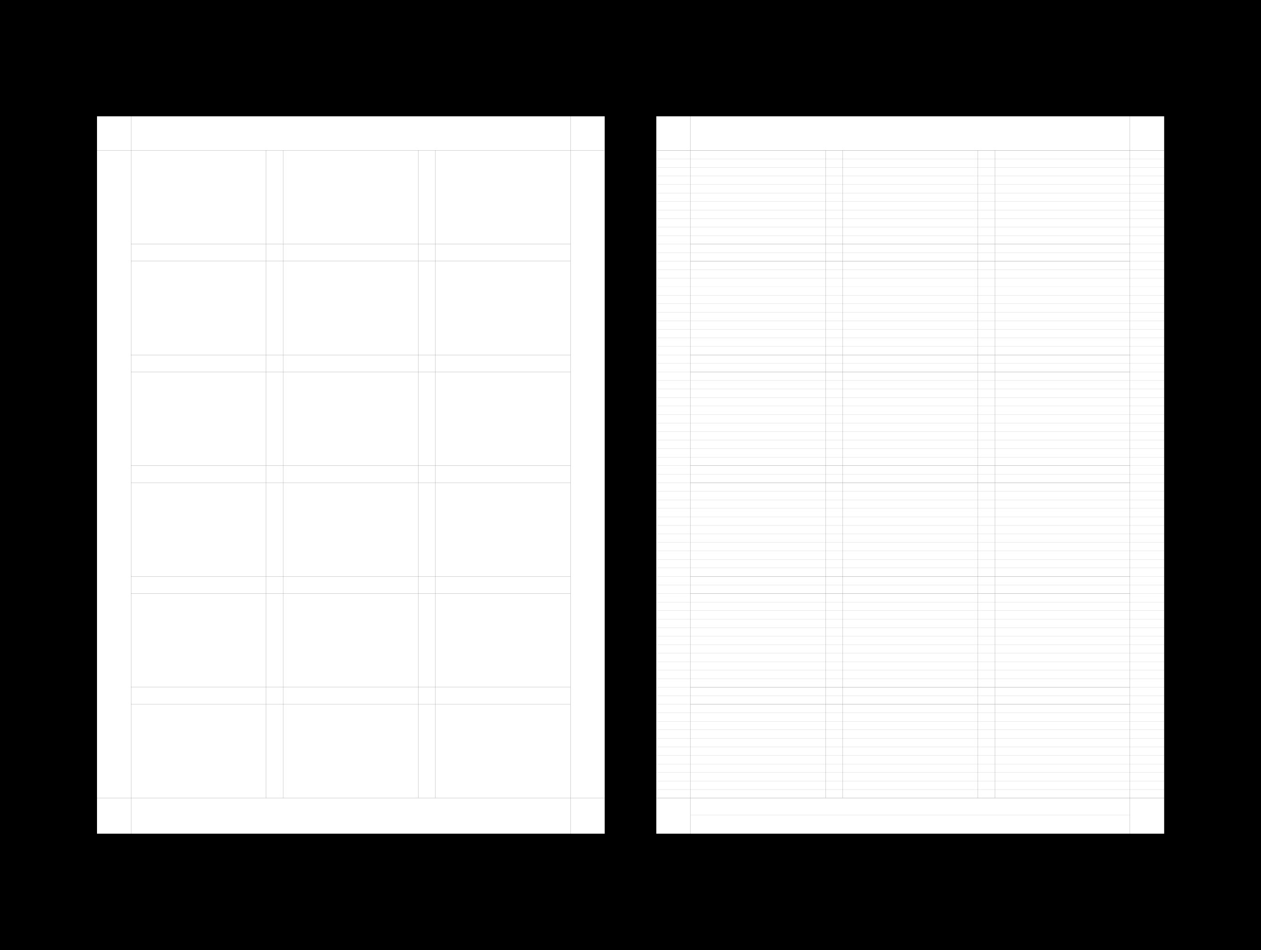 Modular grid and baseline grid for an A4 sales sheet grid template