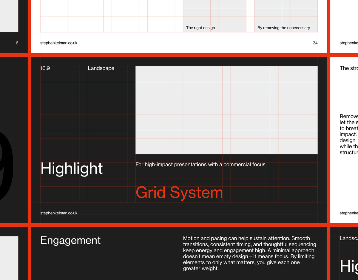 Highlight Presentation Grid System for InDesign