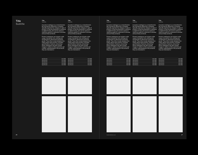 A4 Catalogue Grid System for InDesign