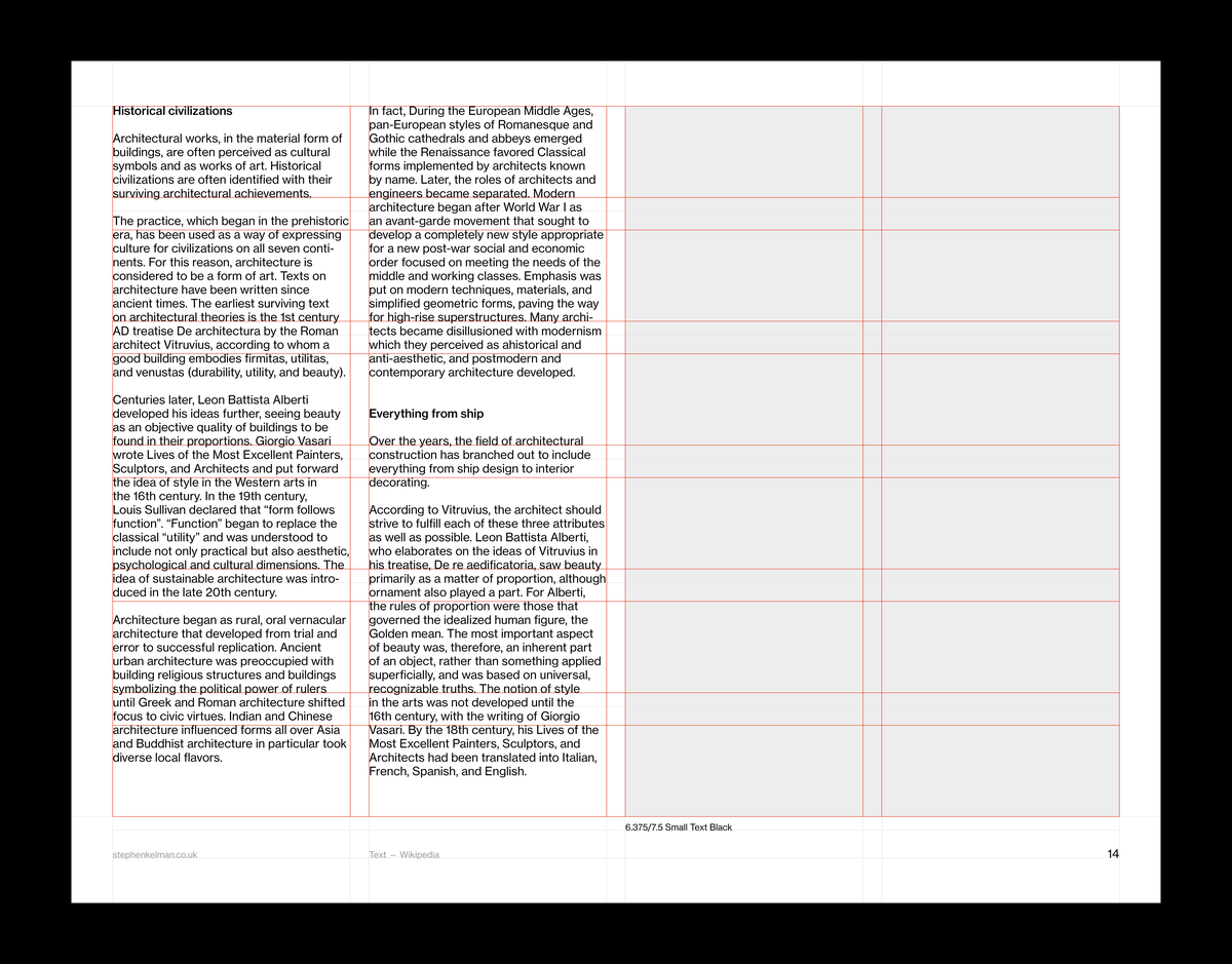 US Letter Presentation Grid System for InDesign