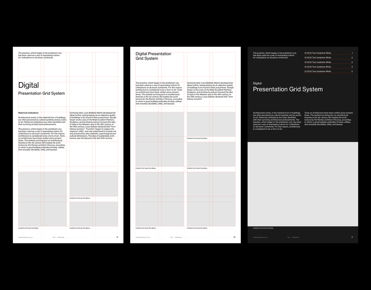 Digital Display Grid System for InDesign | Portrait