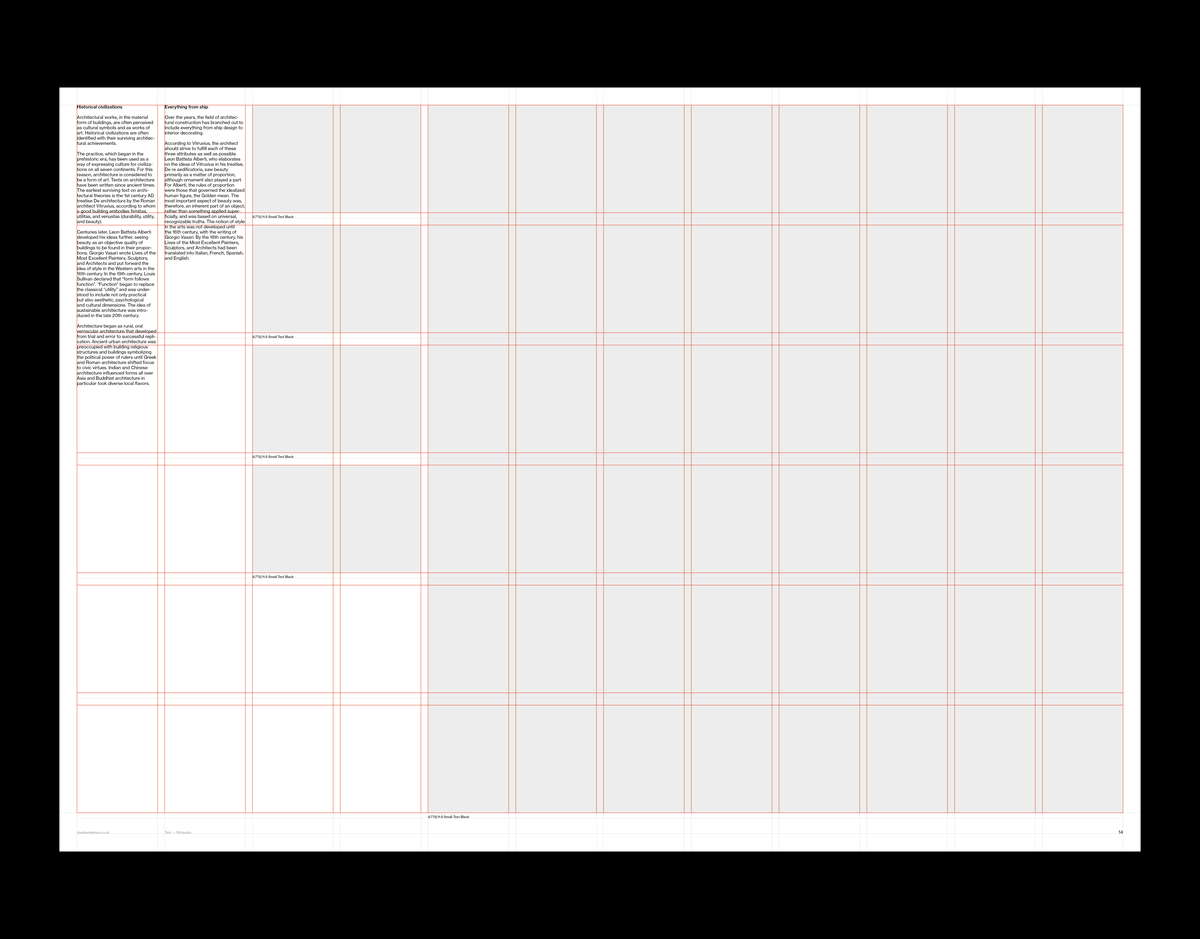 A1 Presentation Grid System for InDesign