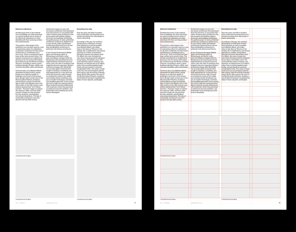 A3 Presentation Grid System for InDesign | Portrait