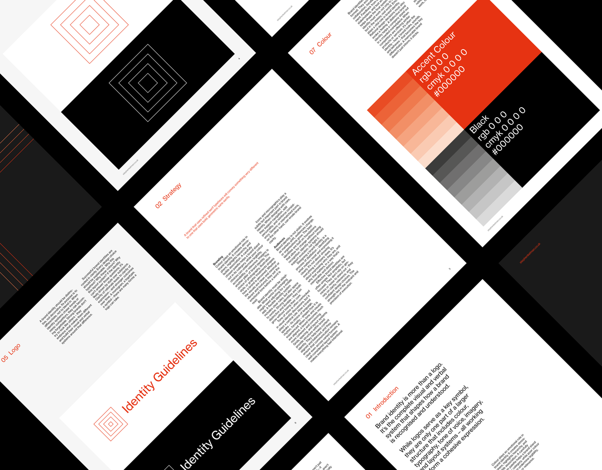 Brand Identity Guidelines Grid System – A4 Portrait