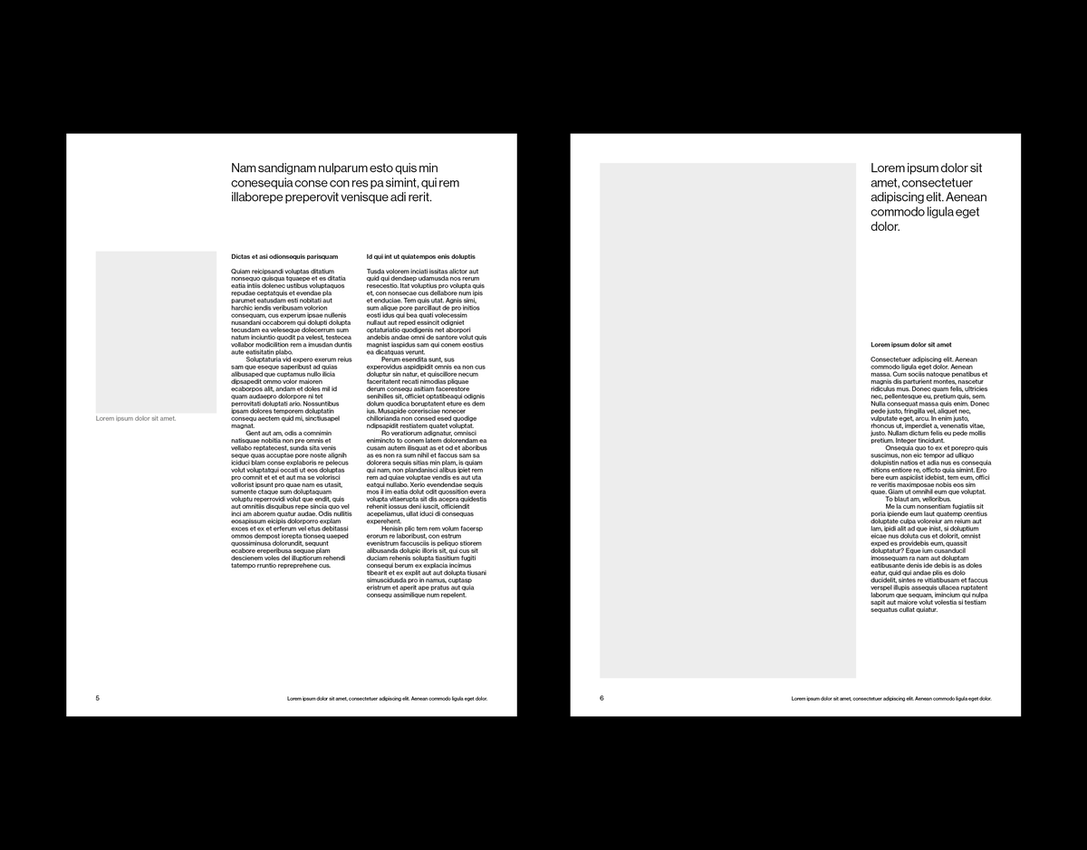 US Letter White Paper Grid System for InDesign