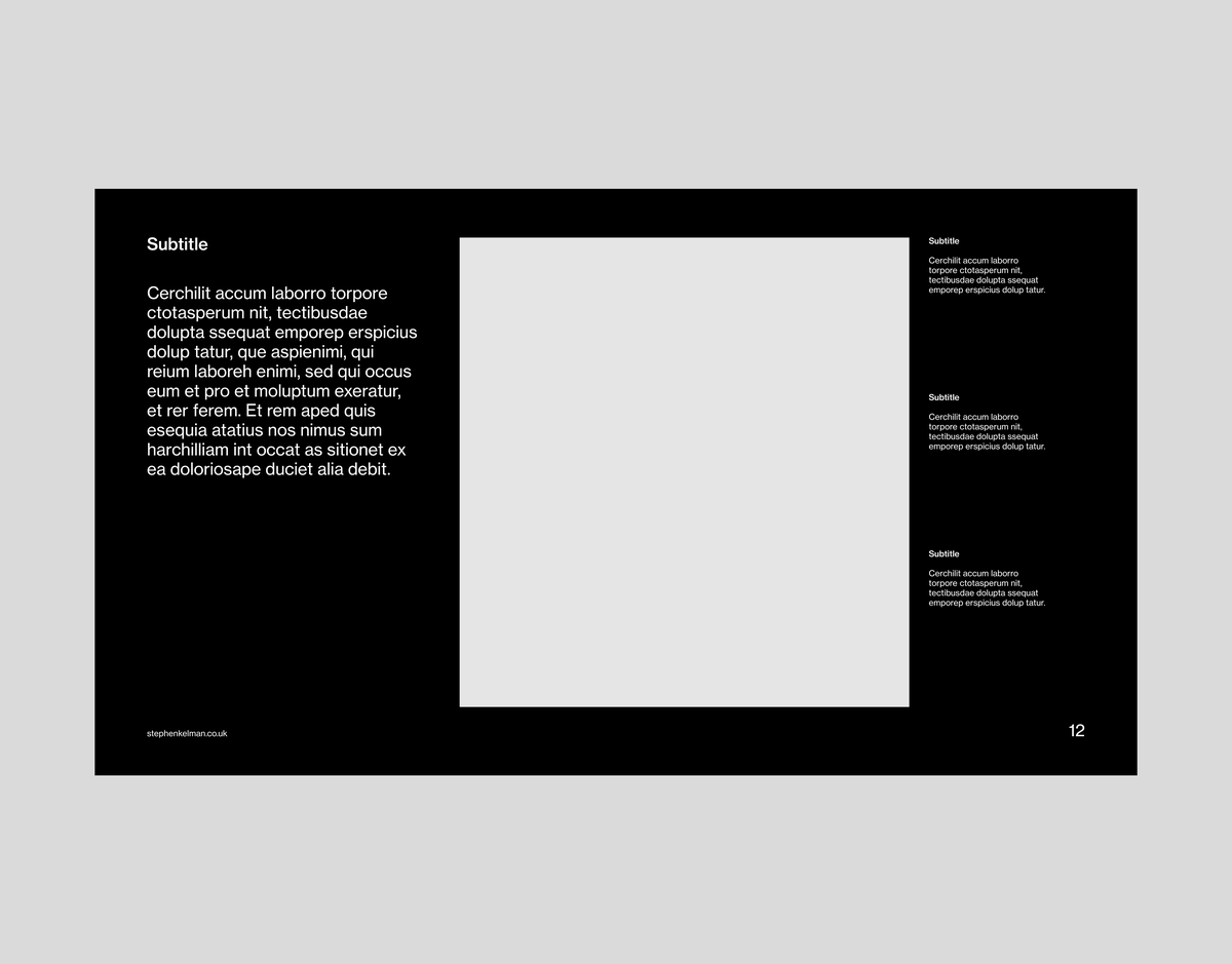 Slide Deck Grid System for Adobe InDesign