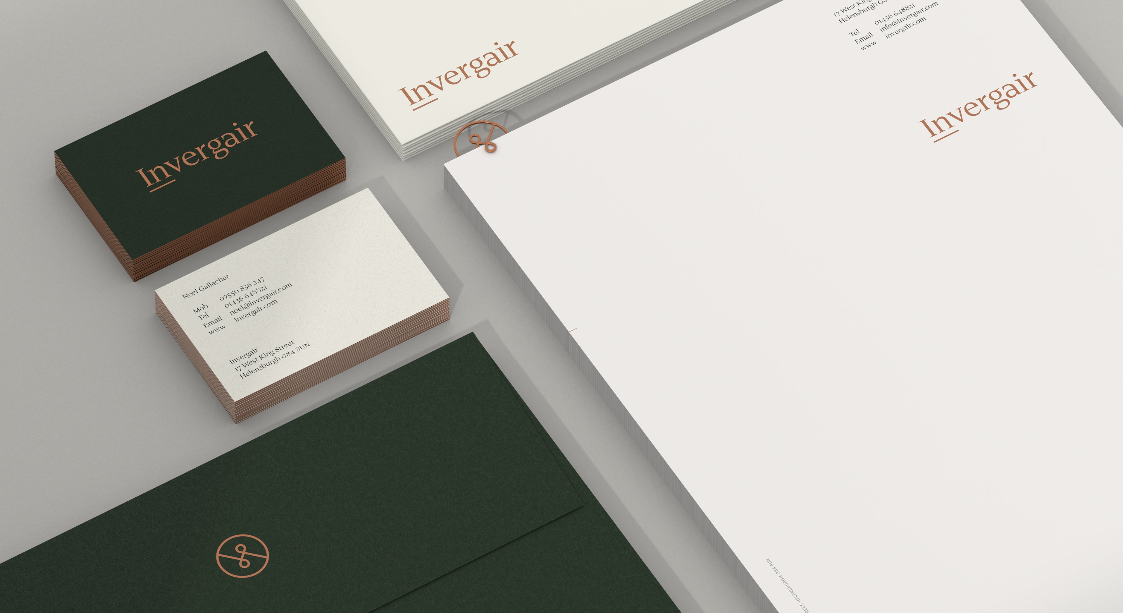 Invergair stationery