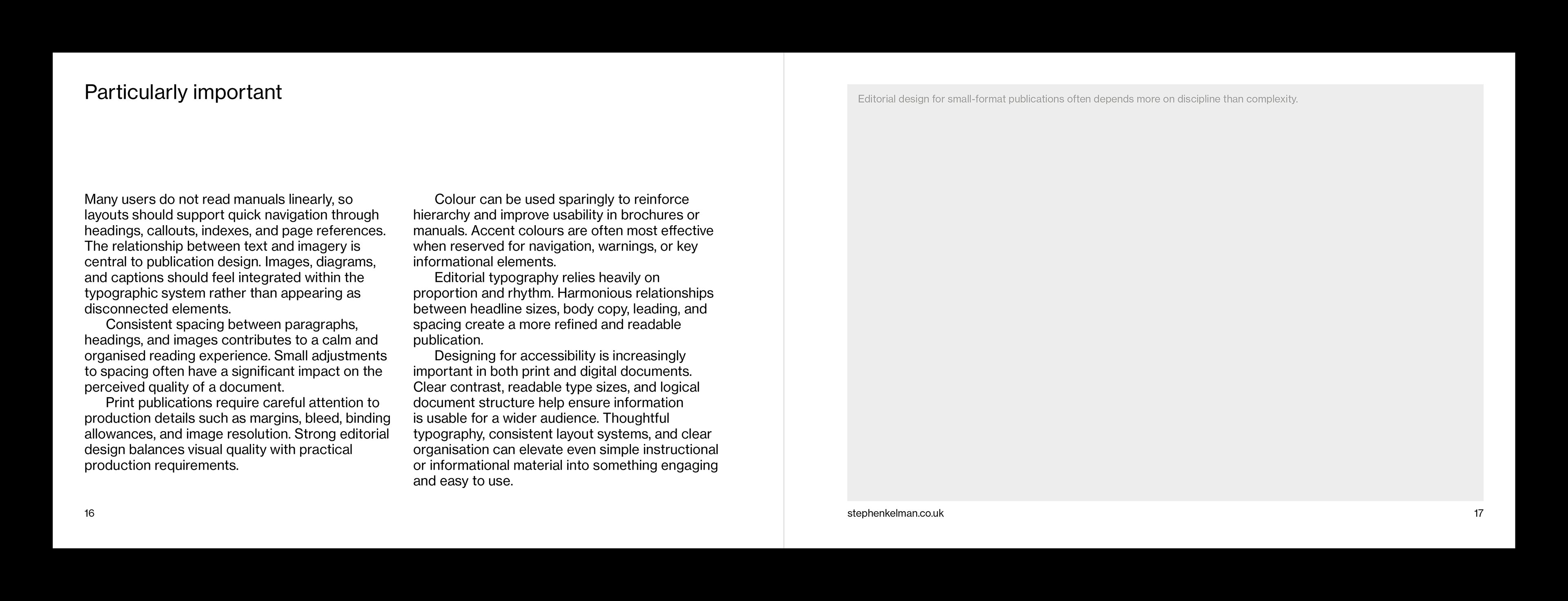 Brochure pages with design guidance and multi-column layout for luxury watch instruction manuals