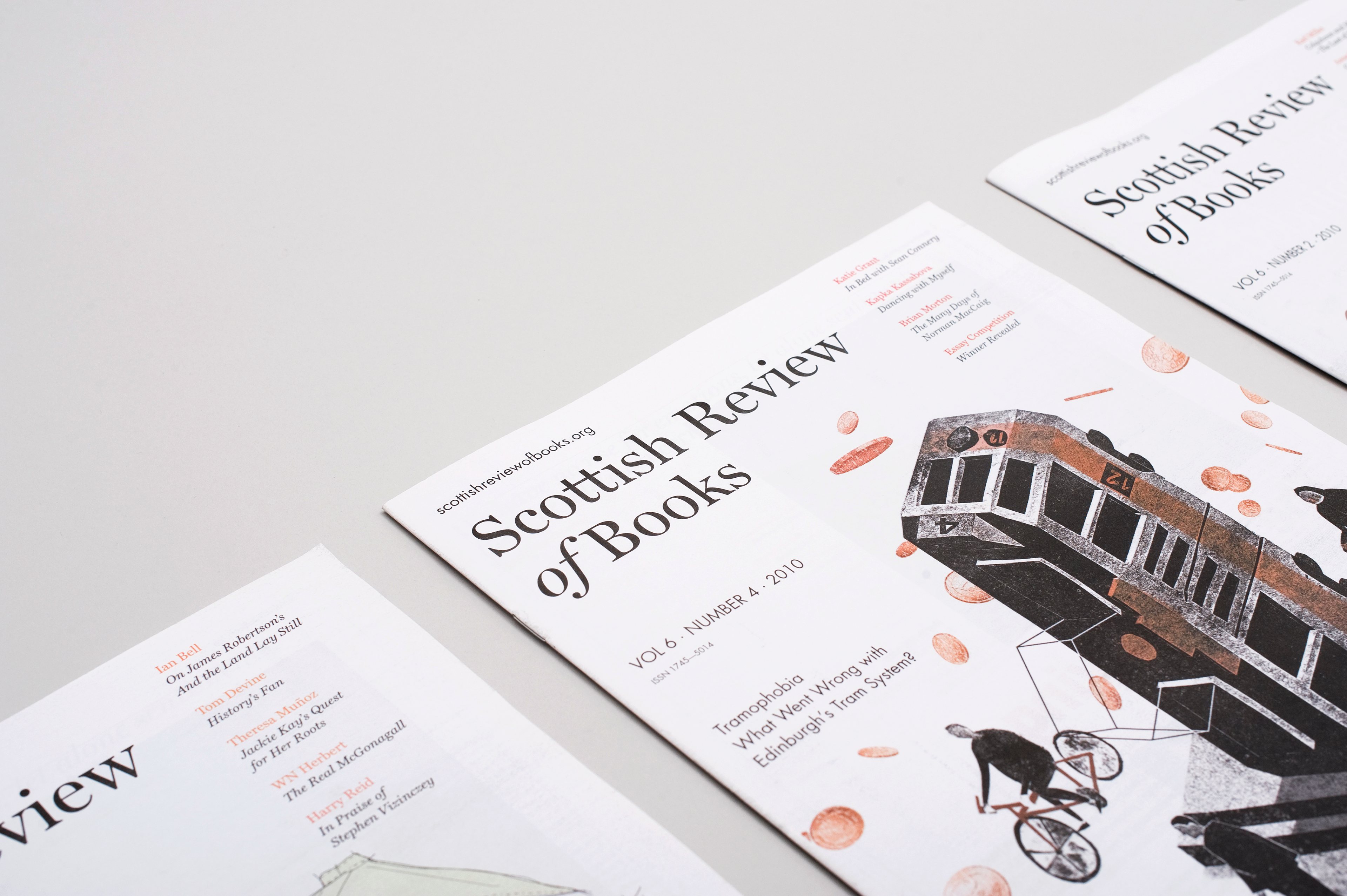 Scottish Review of Books covers closeup