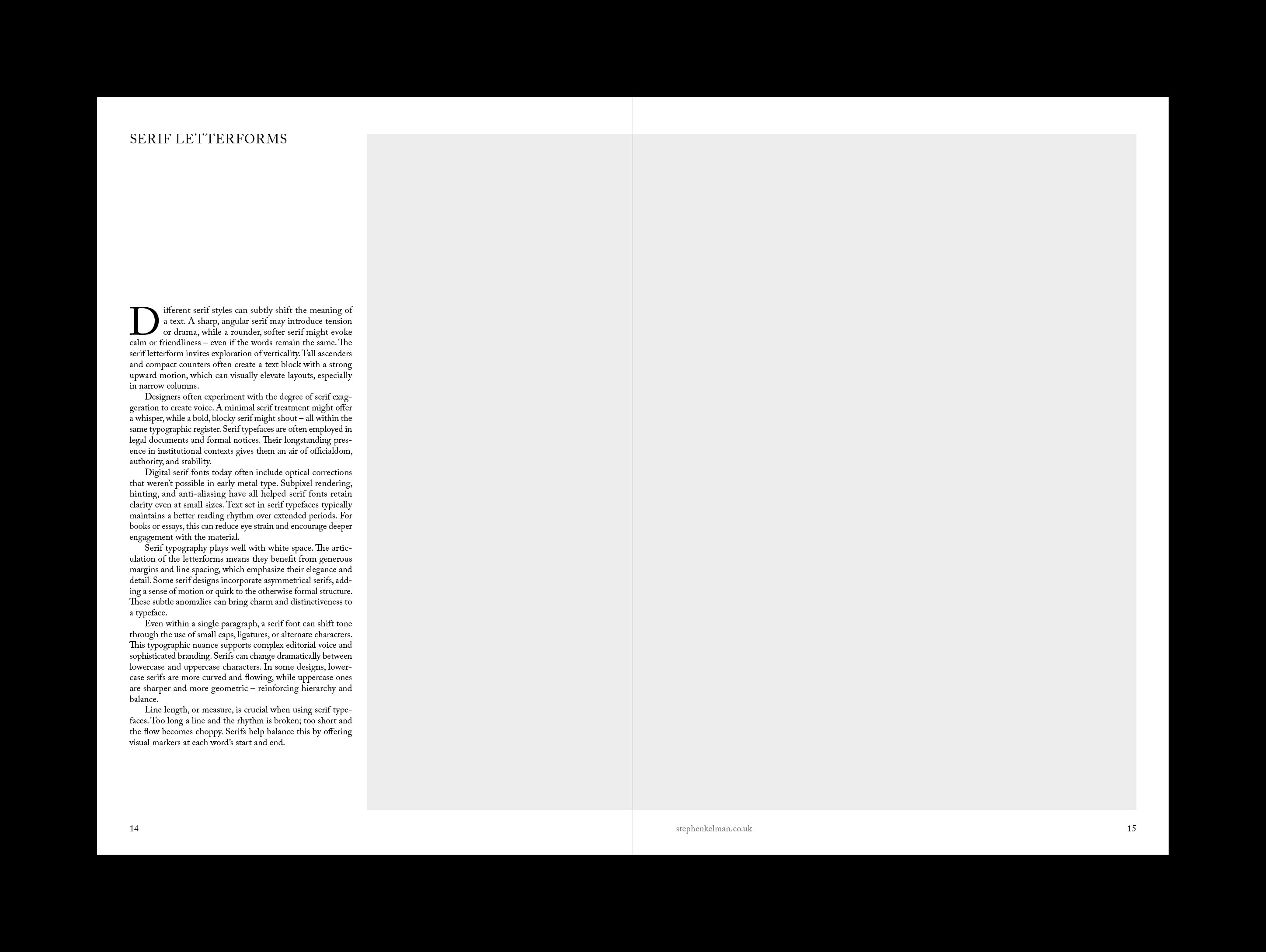 Serif Series A4 Portrait Grid System for InDesign