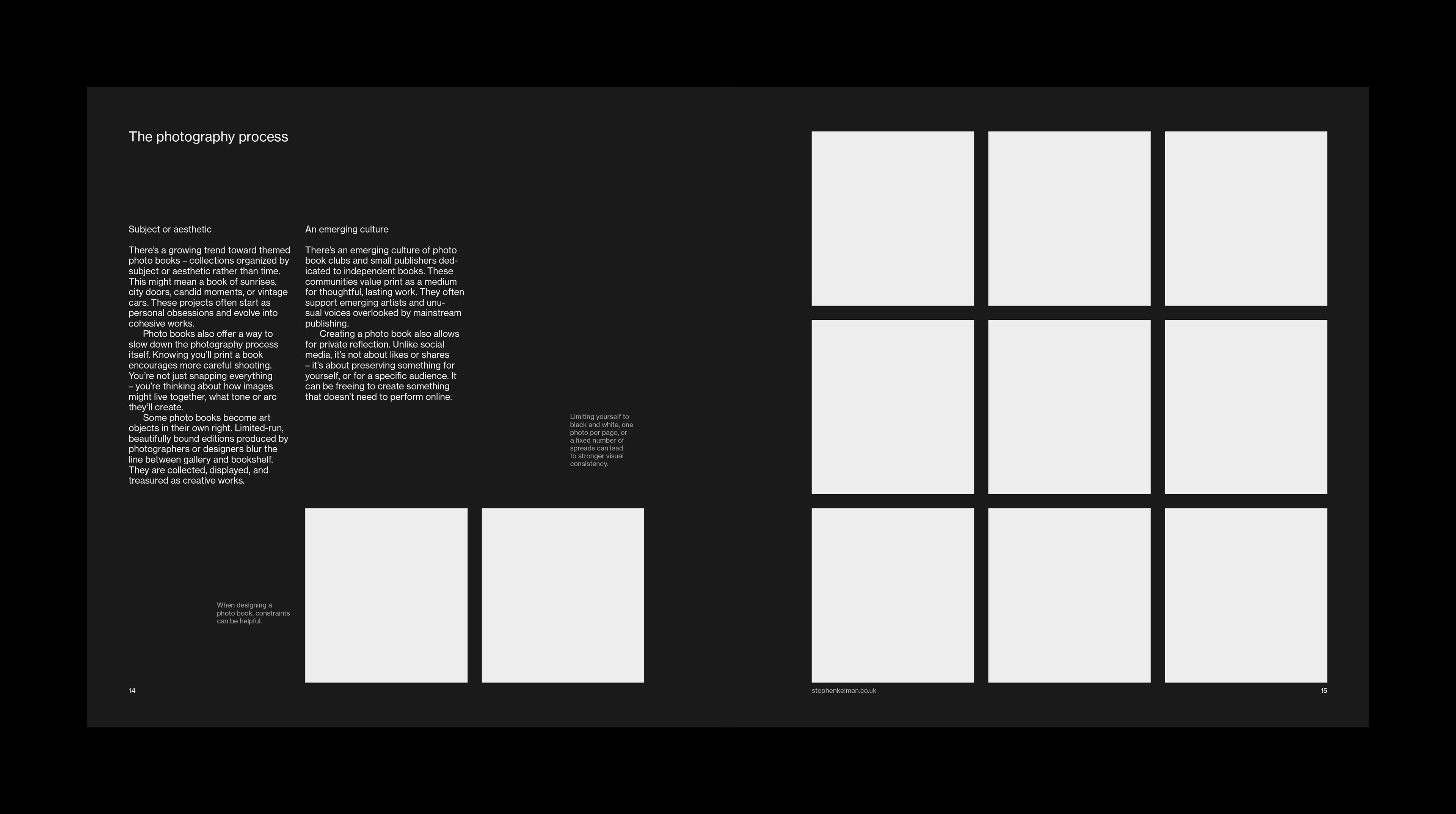 Square Photobook Grid System for InDesign | Sans