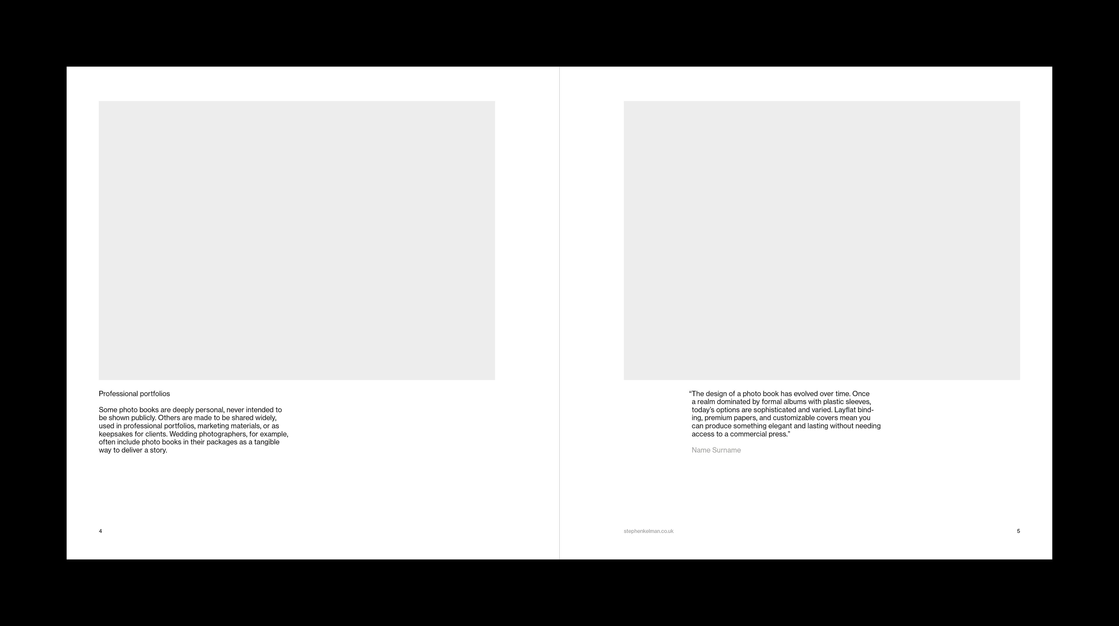 Square Photobook Grid System for InDesign | Sans