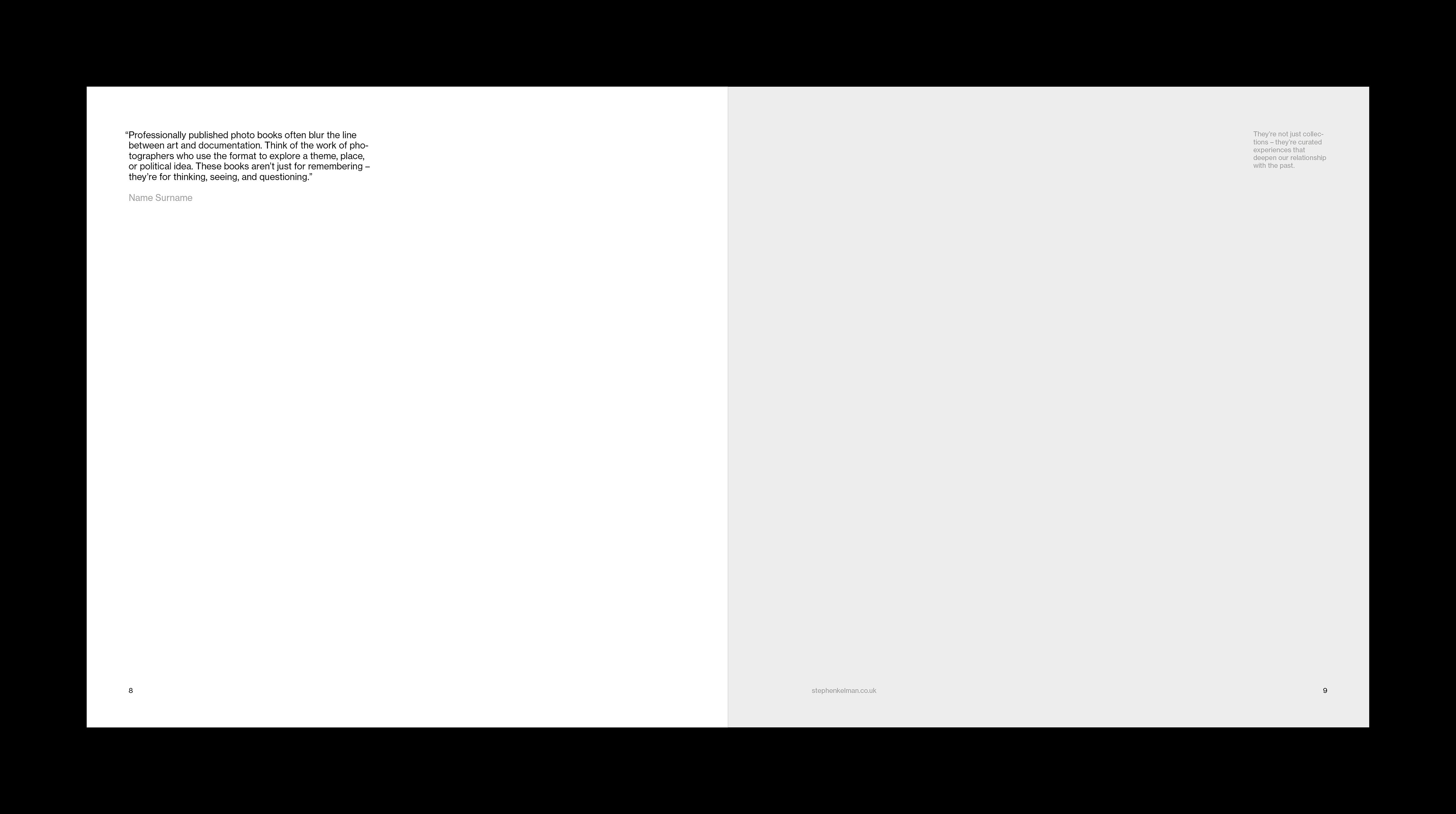 Square Photobook Grid System for InDesign | Sans