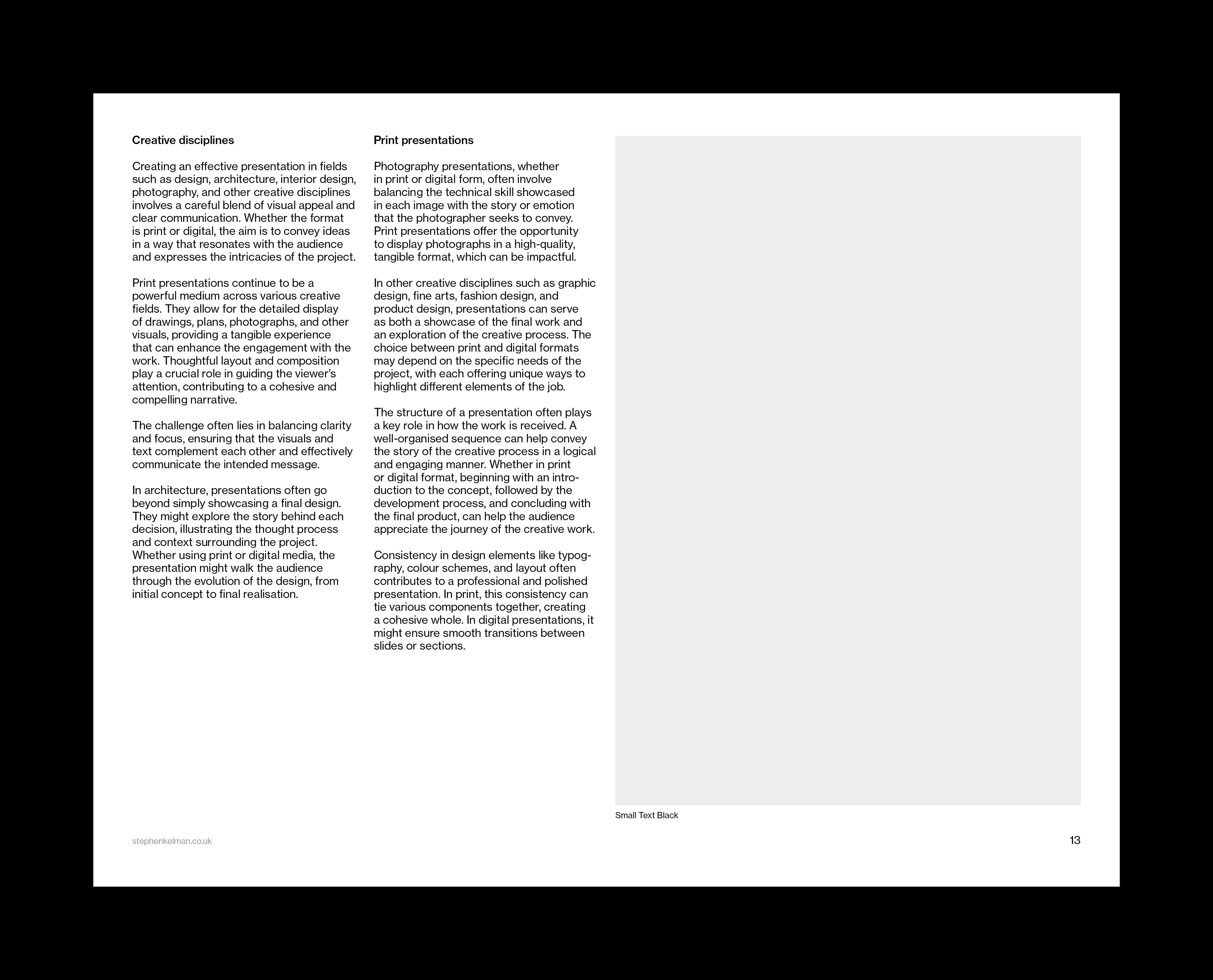 US Letter Presentation Grid System for InDesign