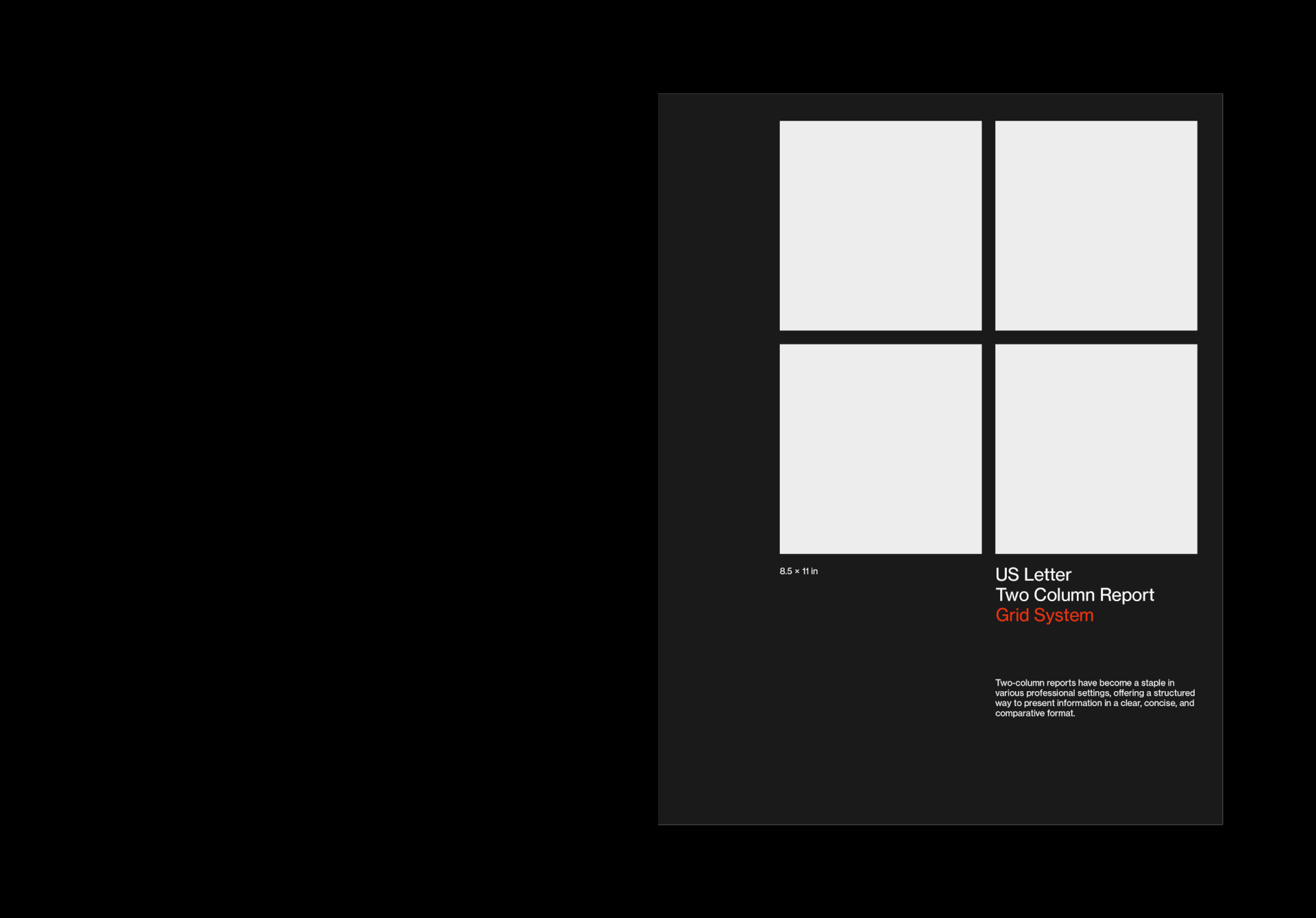 Black cover with four white window-like panels and the title, Grid System set in red.